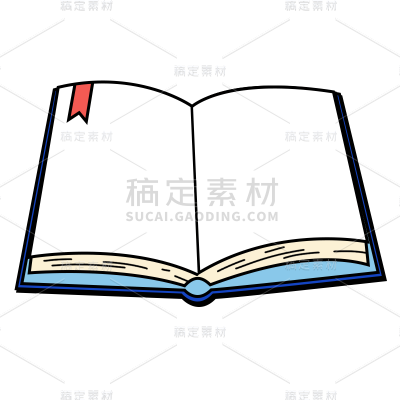 卡通感教育行书本元素