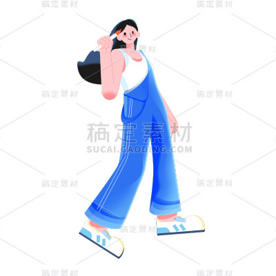 卡通风教育培训女生氛围元素