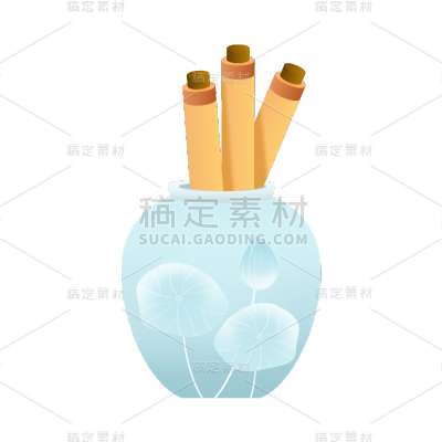 卡通感教育培训瓶子元素