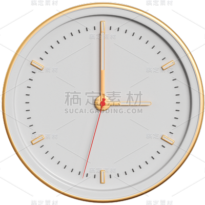 C4D-3D钟表家居元素贴纸4