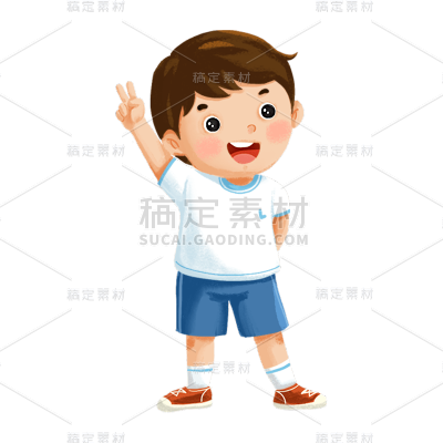 卡通感教育培训男生元素