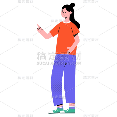 卡通感金融人物元素