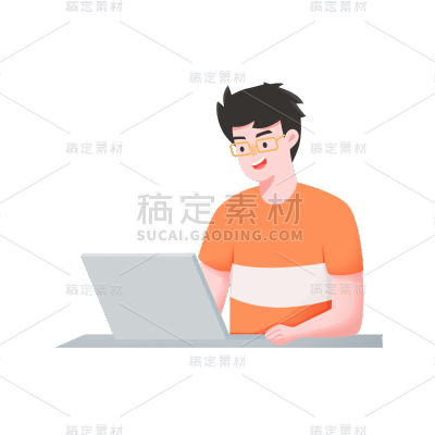 卡通感IT互联网人物元素