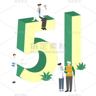 卡通感劳动节人物元素贴纸