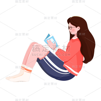 卡通感母亲节女生元素贴纸