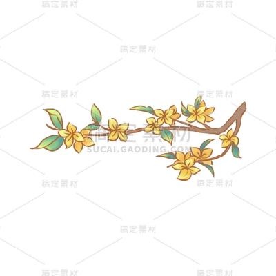 国庆节十一植物元素