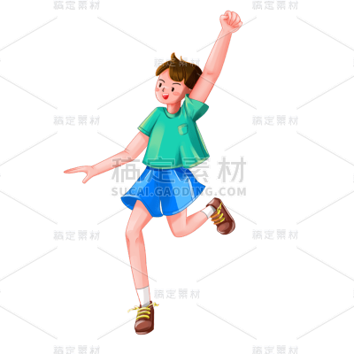 卡通感教育行业人物元素