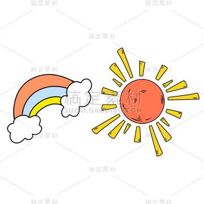 卡通感教育培训太阳元素