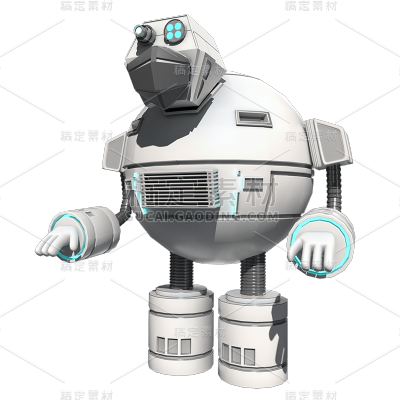 C4D-智能机器人创意贴纸