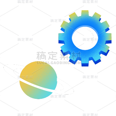 卡通感青年节星球元素贴纸