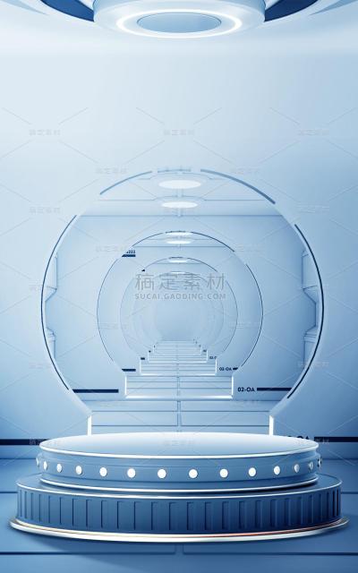 618双十一双11双十二双12电商促销活动3D立体C4D科技风简约展台产品背景