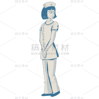 卡通感劳动节女人元素贴纸