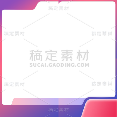 常规通用插画极简边框系列静态贴纸