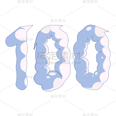 卡通感高考100天元素贴纸