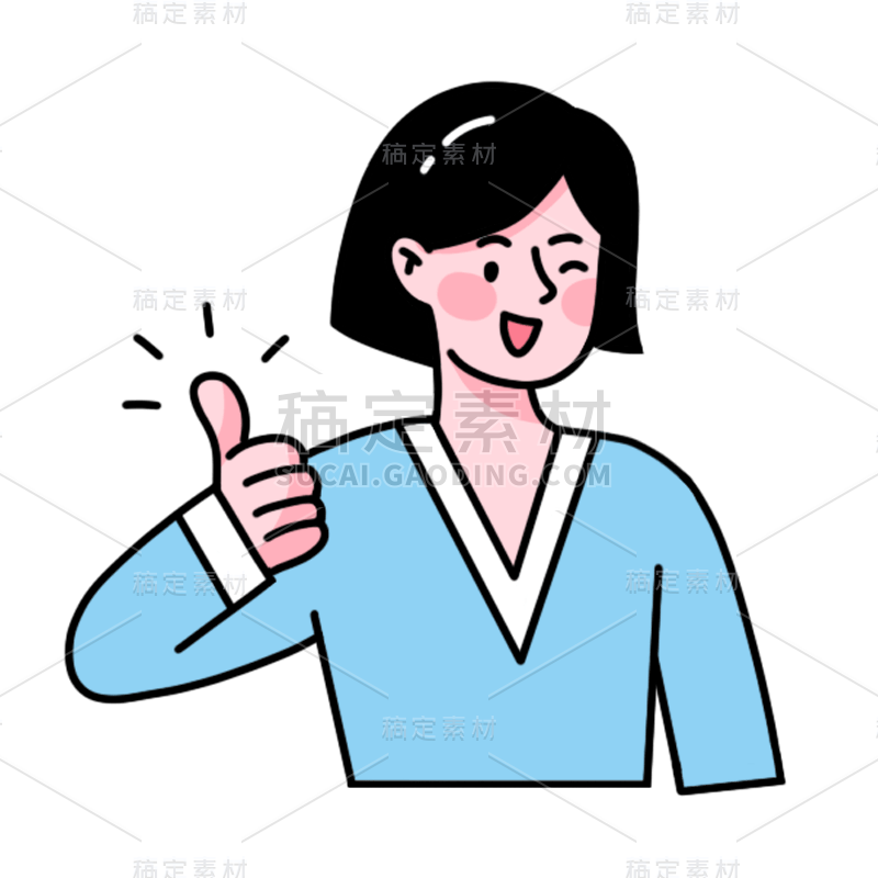 卡通感文体娱乐人物元素