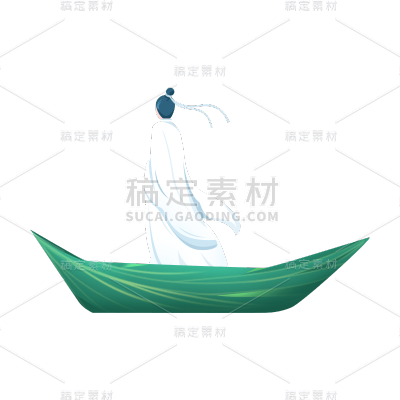 卡通感端午节男人元素贴纸