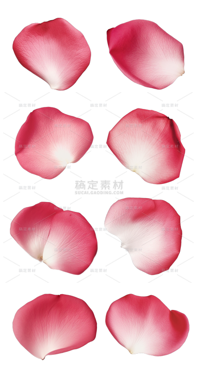 素材组合-红色花瓣1
