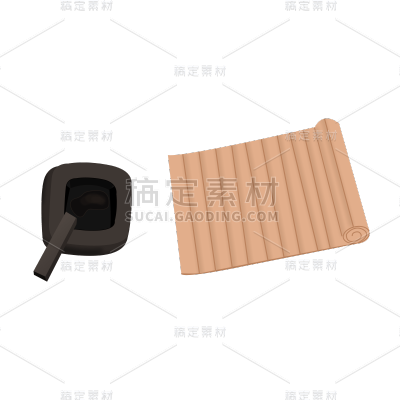 卡通感教育培训竹简元素