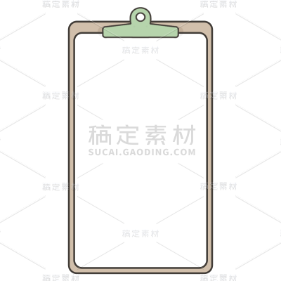 卡通感开学季文件板元素贴纸