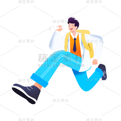 卡通感教育培训人物元素