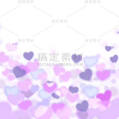 酷炫情人节光效爱心节日元素