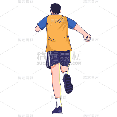 卡通感高考男生元素贴纸
