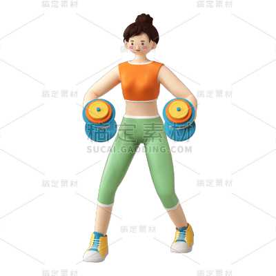 卡通感3D人物元素