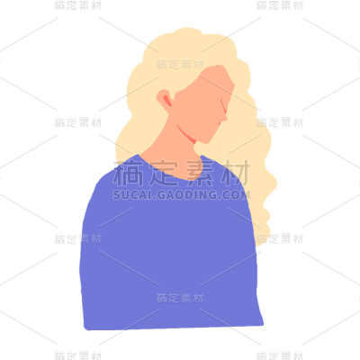 卡通女生元素