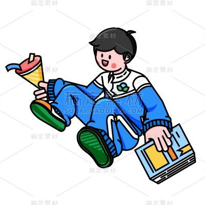 卡通感教育培训人物元素