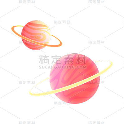 卡通感教育培训星球元素