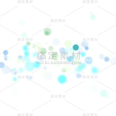 彩色绿色蓝色橙色圆点发光光点光晕光效元素-GDFXPM2302
