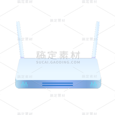 卡通感IT互联网路由器元素