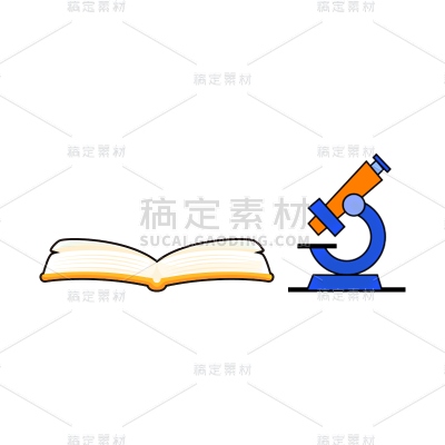 卡通感教育培训书本元素