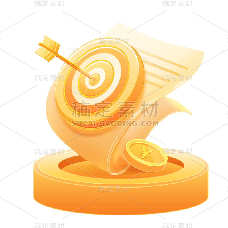 卡通感金融行业纸元素