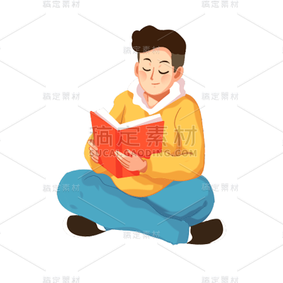 卡通感男性元素贴纸