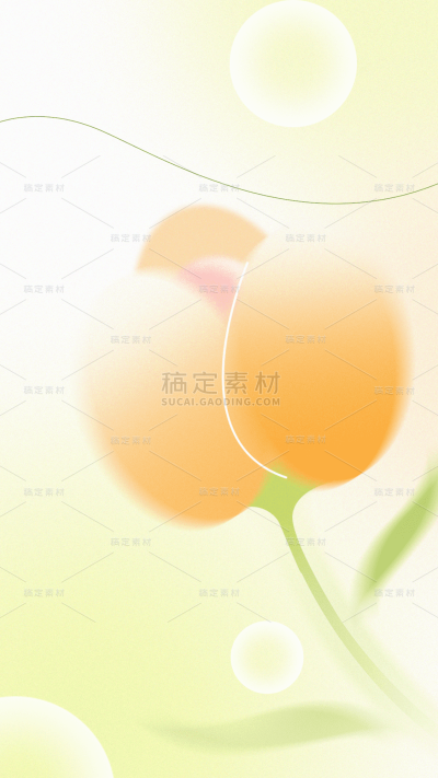 通用弥散风花朵植物背景图片素材