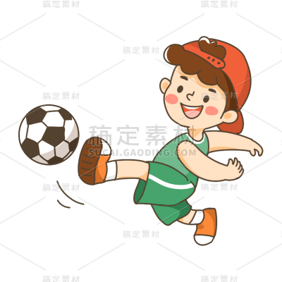 卡通感儿童节男生元素贴纸