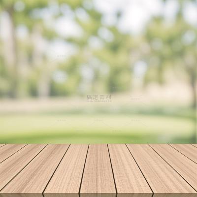 insMind Outdoor Background Wooden Table Countertop Garden Green