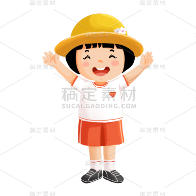 卡通感教育培训女生元素