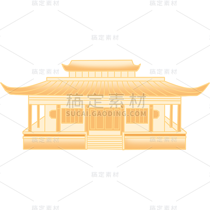 卡通感文体娱乐房子元素 