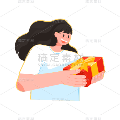 卡通感金融行业人物元素