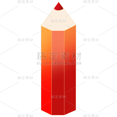 卡通感3D铅笔元素