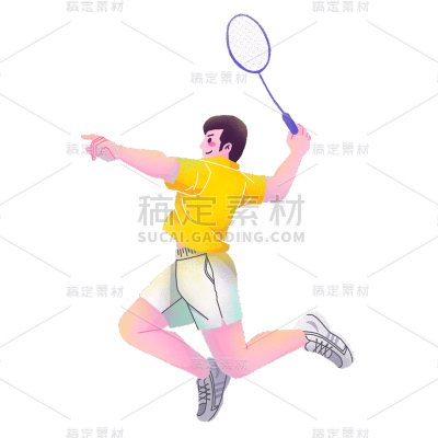 卡通感文体娱乐人物元素