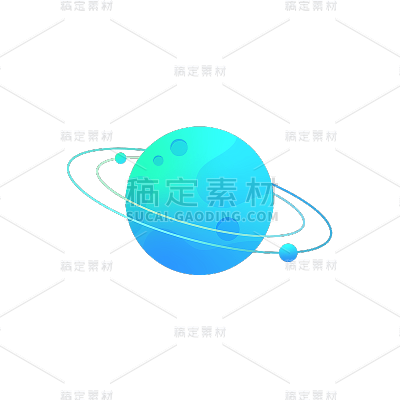 卡通感教育星球行业元素贴纸