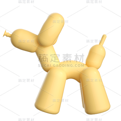 C4D-3D立体气球装饰元素贴纸2