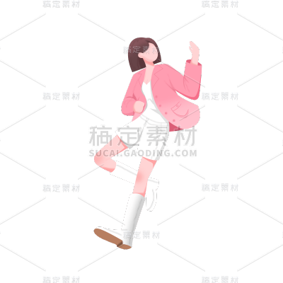 女孩元素可爱风贴纸