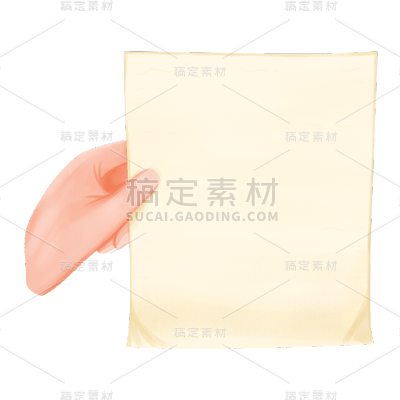 卡通人手元素贴纸