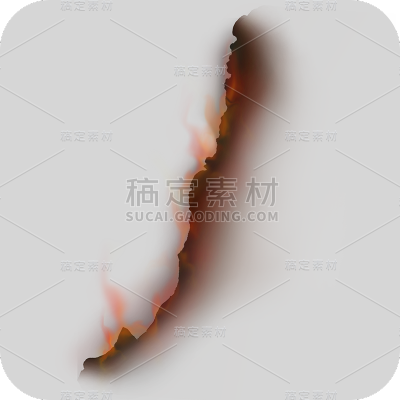 特效通用火烧撕纸边元素素材