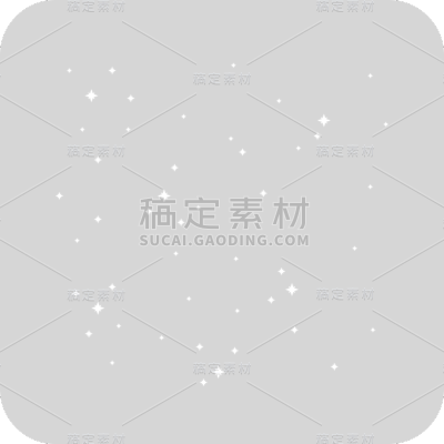 星星星光元素简约风白色贴纸