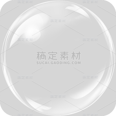 通用白色透明气泡冒泡元素贴纸